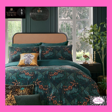 Load image into Gallery viewer, Rambleicious Duvet Set In Bottle Green By Laurence Llewelyn-Bowen