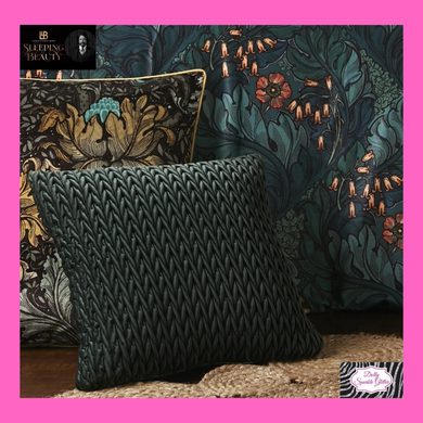 Amroy Filled Cushion In Bottle Green By Laurence Llewelyn-Bowen