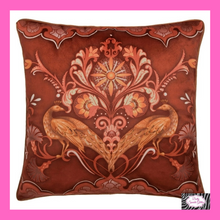 Load image into Gallery viewer, Veritas Filled Cushion In Spice By Laurence Llewelyn-Bowen
