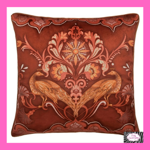 Veritas Filled Cushion In Spice By Laurence Llewelyn-Bowen