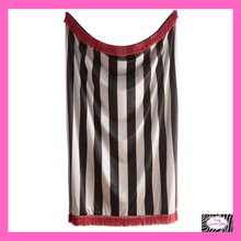 Load image into Gallery viewer, Festivo Stripe Throw In Black By Laurence Llewelyn-Bowen
