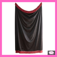 Load image into Gallery viewer, Festivo Stripe Throw In Black By Laurence Llewelyn-Bowen