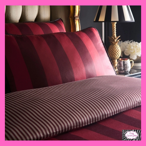 Festivo Circus Stripe Duvet Set In Red By Laurence Llewelyn-Bowen