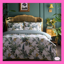 Load image into Gallery viewer, Cotswold Fantasia Duvet Set In Green By Laurence Llewelyn-Bowen