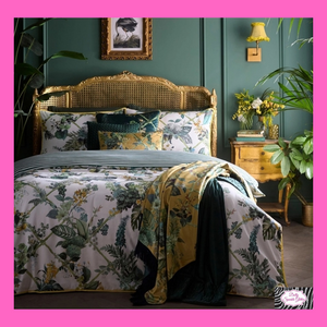 Cotswold Fantasia Duvet Set In Green By Laurence Llewelyn-Bowen