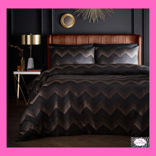 Load image into Gallery viewer, Cocktail Duvet Set In Black By Laurence Llewelyn-Bowen
