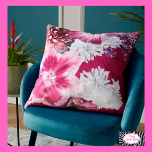 Mayfair Lady Cushion In Pink By Laurence Llewelyn-Bowen