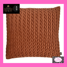Load image into Gallery viewer, Amory Filled Cushion In Bronze By Laurence Llewelyn-Bowen