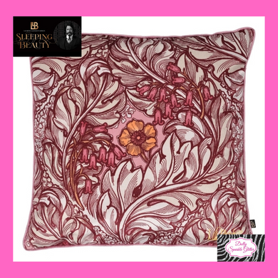 Rambleicious Filled Cushion In Claret By Laurence Llewelyn-Bowen