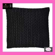 Load image into Gallery viewer, Amroy Filled Cushion In Black By Laurence Llewelyn-Bowen