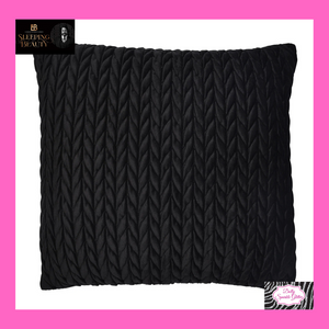Amroy Filled Cushion In Black By Laurence Llewelyn-Bowen