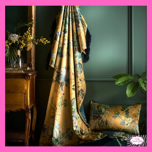 Cotswold Fantasia Throw In Gold By Laurence Llewelyn-Bowen