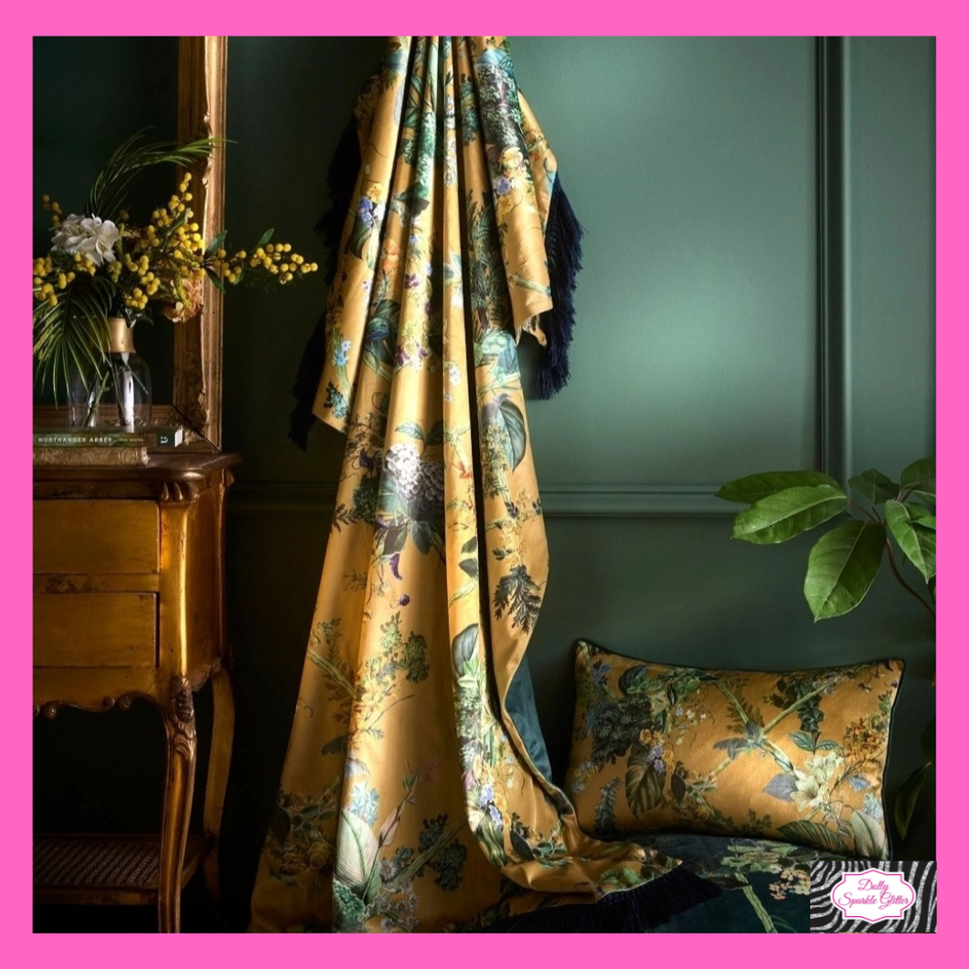 Cotswold Fantasia Throw In Gold By Laurence Llewelyn-Bowen