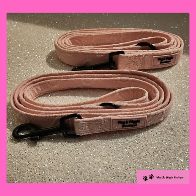 Pink Heart Dog Lead