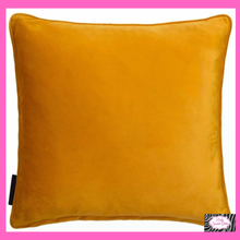 Load image into Gallery viewer, Diva Embroidery Filled Cushion In Ochre