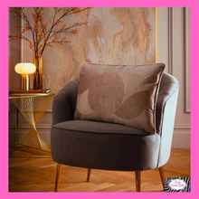 Load image into Gallery viewer, Venus Desire Filled Cushion In Mink By Laurence Llewelyn-Bowen