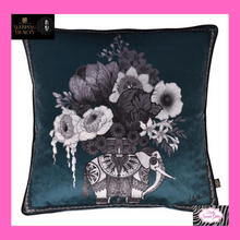Load image into Gallery viewer, Generou Elephant Cushion In Green By Laurence Llewelyn-Bowen