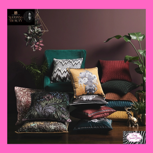 Rambleicious Filled Cushion In Claret By Laurence Llewelyn-Bowen