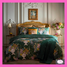 Load image into Gallery viewer, Tuscan Holiday Duvet Set In Green By Laurence Llewelyn-Bowen