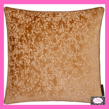 Load image into Gallery viewer, Atlas Filled Cushion In Gold By Laurence Llewelyn-Bowen