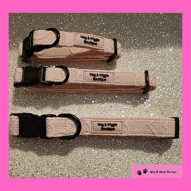 Pink Heart Dog Collar