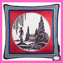 Load image into Gallery viewer, Arcadia Filled Cushion In Red By Laurence Llewelyn-Bowen