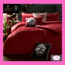 Load image into Gallery viewer, Montrose Duvet Set In Claret By Laurence Llewelyn-Bowen