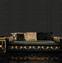 Load image into Gallery viewer, Greek Key Wallpaper by Versace In Black