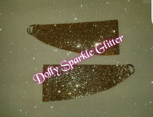 Set of 2 Glitter Fabric Curtain Tie Backs