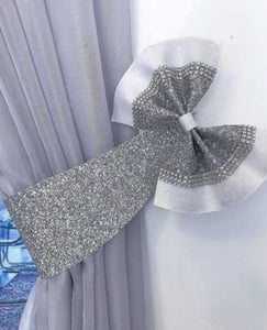 Set of 2 Glitter Fabric Curtain Tie Backs