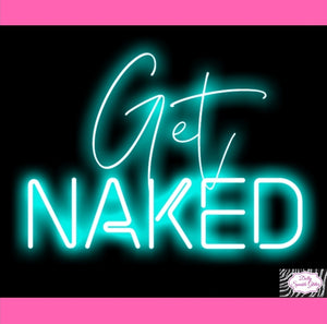 Get Naked Neon Print