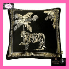 Load image into Gallery viewer, Sleeping Beauty by Laurence Llewelyn-Bowen Animal Luxury Velvet Filled Cushion