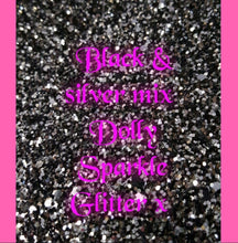 Load image into Gallery viewer, Black &amp; Silver Mix Glitter Wall Material