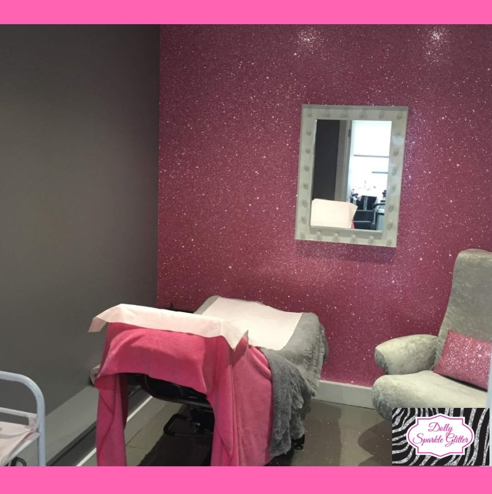 Pink Glitter Wall Material