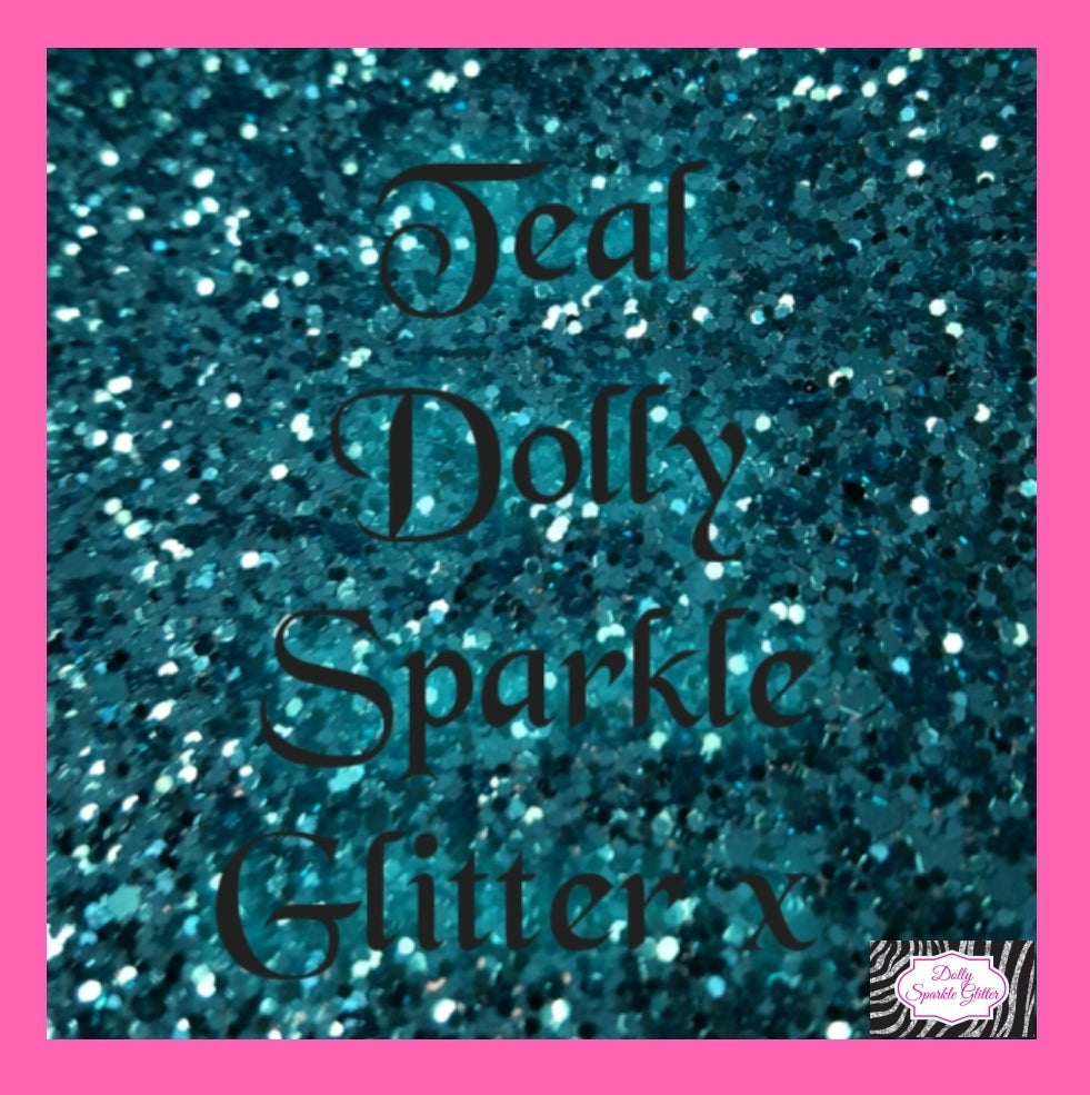 Teal Glitter Wall Material