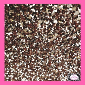 Rose Gold Self Adhesive Glitter Fabric Strip