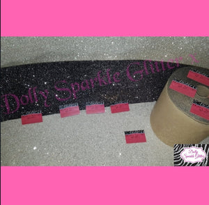Gunmetal Self Adhesive Glitter fabric strip