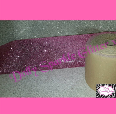Pink Self Adhesive Glitter Fabric Strip