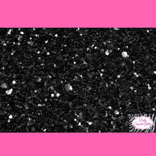 Load image into Gallery viewer, Black Self Adhesive Glitter Fabric Border