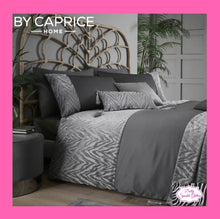 Load image into Gallery viewer, By Caprice Home Collection Zsa Zsa Animal Print Jacquard Duvet Set In Slate