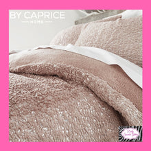 Load image into Gallery viewer, By Caprice Home Vivien Sparkle Fleece Duvet Cover Set In Blush