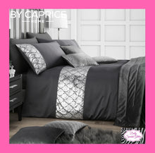 Load image into Gallery viewer, By Caprice Home Collection Hayworth Sequin Trim Duvet Set