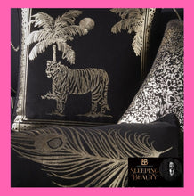 Load image into Gallery viewer, Sleeping Beauty by Laurence Llewelyn-Bowen Animal Luxury Velvet Filled Cushion