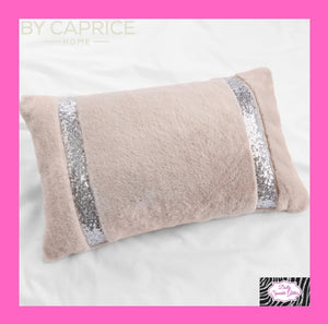 By Caprice Home Collection Ingrid Cushion In Blush