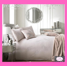 Load image into Gallery viewer, By Caprice Home Eva Embroidered Feather Duvet Set In Blush