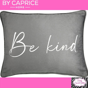 By Caprice Home Collection Be Kind Cushion In Silver
