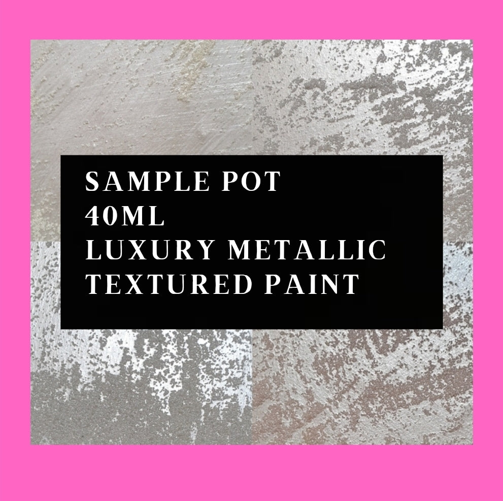 Luxury Metallic Textured Paint In Silky Grey