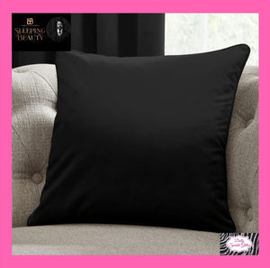 Sleeping Beauty By Laurence Llewelyn-Bowen Montrose Luxury Velvet Filled Cushion In Black