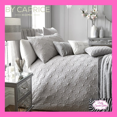 By Caprice Home Ruby Duvet Set In Silver