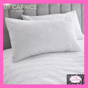 By Caprice Home Collection Ruby Duvet Set In White